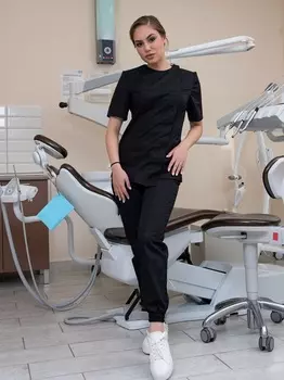 Костюм Альма Матер медицинский женский черный р 44