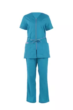Костюм AVA медицинский р 48-50 (170-176), светло-бирюзовый/серый