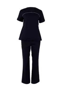 Костюм Med Fashion Lab медицинский женский хиотон черный р 48 (164)