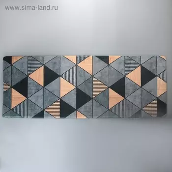 Коврик д/дома Доляна Грэй 45х120 см