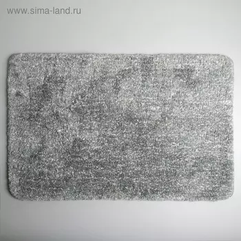 Коврик д/дома Доляна Нина 50х80 см ворс короткий цвет серый