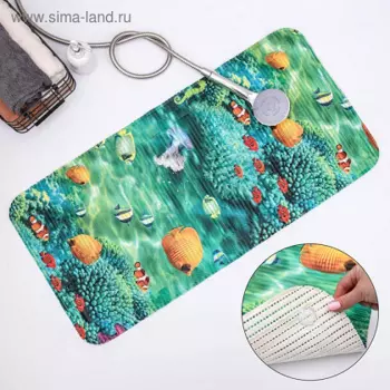 Коврик д/ванной Вилина Релакс 43х90 см цвет МИКС