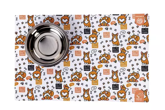 Коврик под миску All you need is food 43х28 см