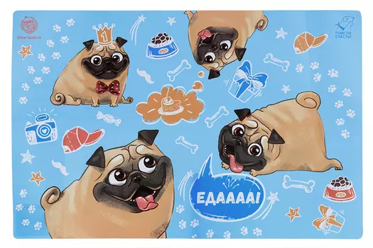 Коврик под миску «Еда» 43х28 см