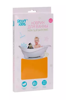Коврик ROXY KIDS NON-SLIP BATH MAT антискольз желтый д/ванны 35х76 см