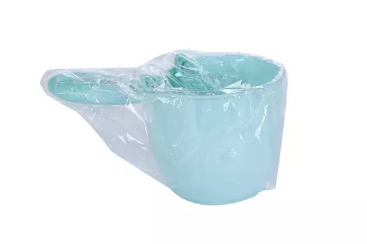 Ковш д/купания Зайка 500 мл цвет бирюзовый