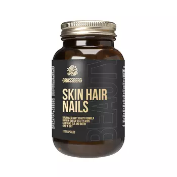 Кожа ногти волосы Грассберг, 120 шт, капсулы