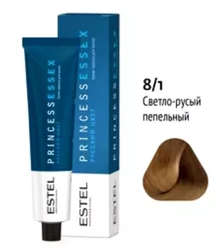 Краска для волос Estel Princess Essex 8/1 Светло-русый пепельный 60мл.