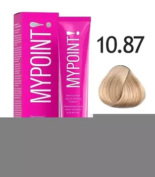 Краска для волос Tefia Перманентная крем-краска для волос 10.87 экстра светлый блондин коричнево-фиолетовый 60мл.