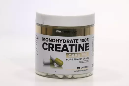 Креатин Моногидрат aTech nutrition 100% капс, 240 шт