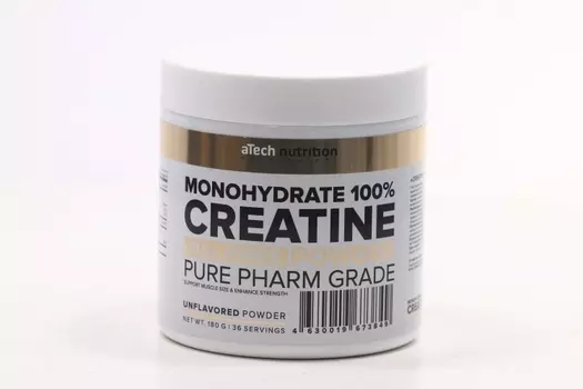 Креатин моногидрат aTech nutrition 100% нейтральный, 180 г