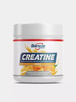 Креатин Моногидрат Geneticlab Nutrition, со вкусом "Апельсин", 300 г