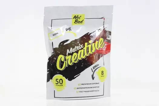 Креатин моногидрат NotBad Creatine Matrix, 250 г, вкус Кола