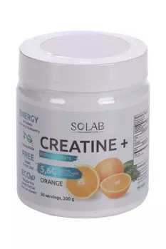Креатин моногидрат Solab апельсин, 200 г