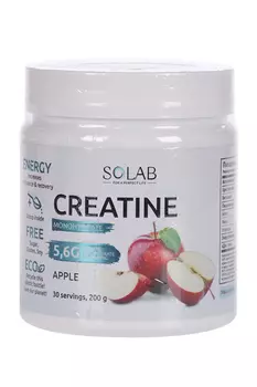 Креатин моногидрат Solab Яблоко 30 порций, 200 г