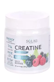 Креатин моногидрат Solab Ягодный микс, 200 г