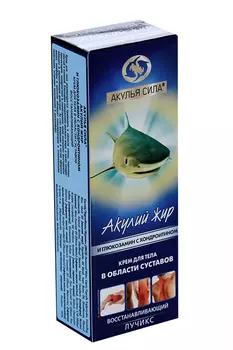 Крем Акулий жир и Глюкозамин с хондроитином д/тела при разруш суставов, 75 мл