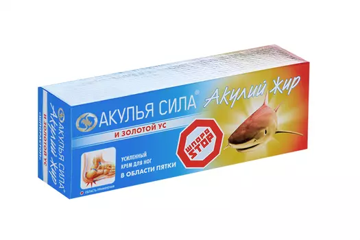 Крем Акулий жир и Золотой ус ШпораСтоп д/ног в области пятки усиленный, 75 мл