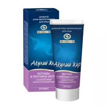 Крем Акулий жир пептиды и протеины шелка д/лица дневной, 50 мл