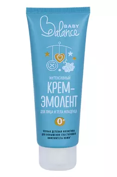 Крем-эмолент BABY Balance д/лица и тела младенца 0+ интенсивный, 75 мл