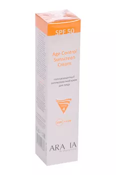 Крем ARAVIA Professional солнцезащитный анти-возрастной SPF 50 д/лица, 100 мл