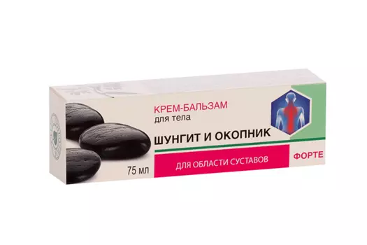 Крем-бальзам Природная аптека ШУНГИТ д/тела и окопник форте, 75 мл