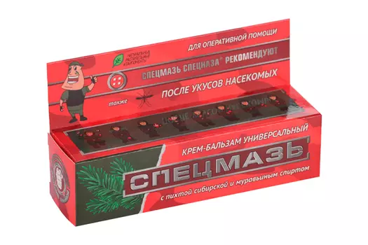 Крем-бальзам Спецмазь универс с пихтой сибирской и муравьин спиртом, 15 мл