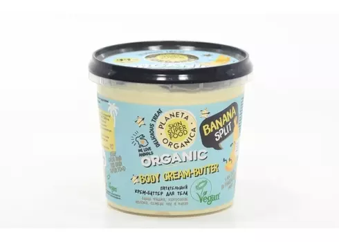 Крем-баттер Планета Органика Скин супер фуд Банан Фиджи питательный д/тела, 360 мл