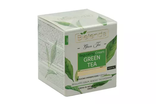 Крем BIELENDA д/лица регулирующий ночной зеленый чай, 50 мл