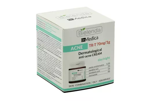 Крем BIELENDA DR MEDICA ANTI-ACNE дерматологический дневной/ночной, 50 мл