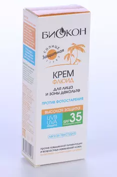 Крем Биокон Флюид д/лица декольте против фотостарения SPF35, 75 мл