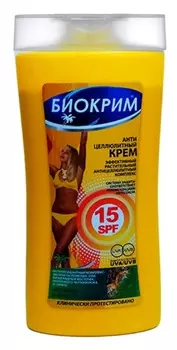 Крем Биокрим солнцезащитный с антицелл эффектом SPF15, 200 мл