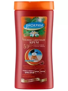 Крем Биокрим солнцезащитный SPF50+, 200 мл