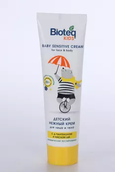 Крем Bioteq kids нежный с ромашкой и васильком дет д/лица и тела, 100 мл