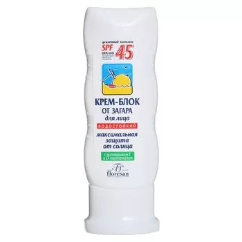 Крем-блок Флоресан от загара SPF45, 125 мл