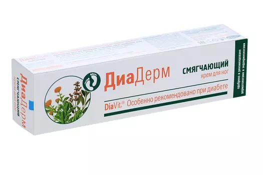 Крем ДиаДерм Смягчающий с мочевиной д/ног, 75 мл