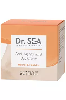 Крем для лица Dr. Sea дневной антивозрастной с ретинолом и пептидами, 50 мл
