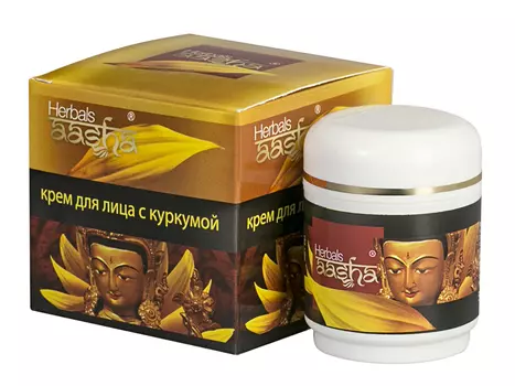 Крем для лица с куркумой AASHA HERBALS, 50 г