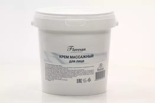 Крем Floresan д/лица массажный с маслом кокоса/ши, 1 л