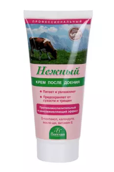 Крем Floresan после доения нежный календула/масло ши/витамин Е 150 мл