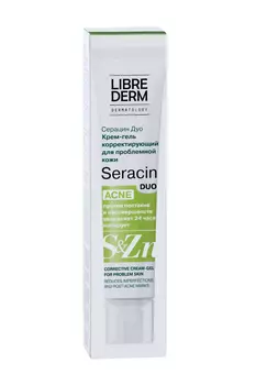 Крем-гель LIBREDERM д/лица серацин дуо корректирующий д/проблемной кожи, 40 мл