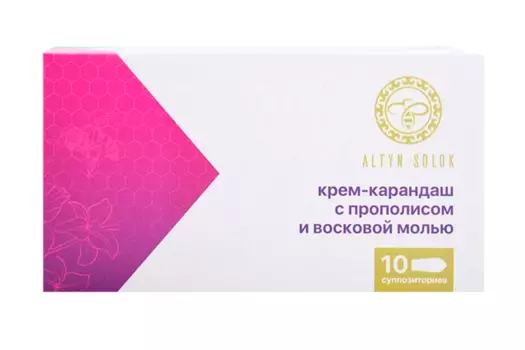 Крем-карандаш Altyn Solok с прополисом/восковой молью, 2 г, 10 шт