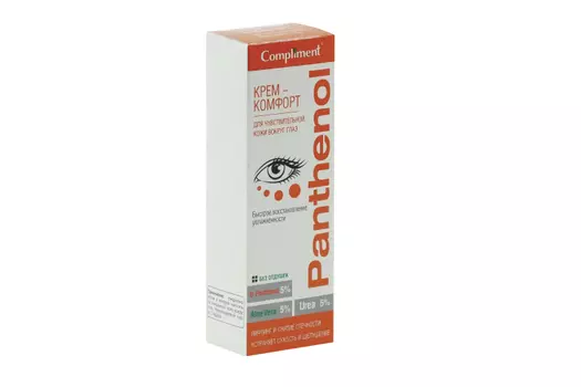 Крем-комфорт Compliment PANTHENOL д/чувствительной кожи вокруг глаз, 25 мл