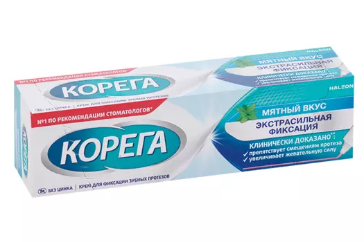 Крем Корега Экстра сильный Мятный д/фикс зуб протезов, 40 г