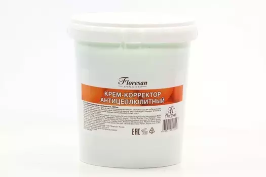 Крем-корректор Floresan антицеллюлитный с экстрактом водорослей фукуса/ламинарии, 1 л