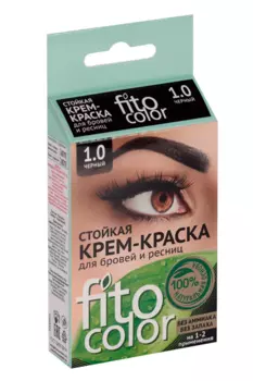 Крем-краска Fito color д/бровей и ресниц стойкая цв черный (на 2 применения)