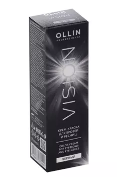 Крем краска Ollin professional vision д/бровей и ресниц черный 20 мл