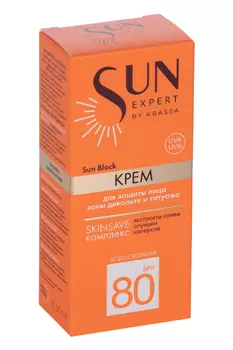 Крем Krassa д/защиты лица/зоны декольте и татуажа SPF80, 50 мл, (SE41399)