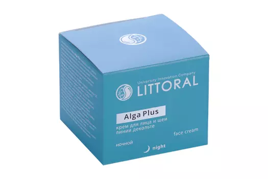 Крем Littoral Alga Plus д/лица/шеи/линии декольте ночной, 50 мл