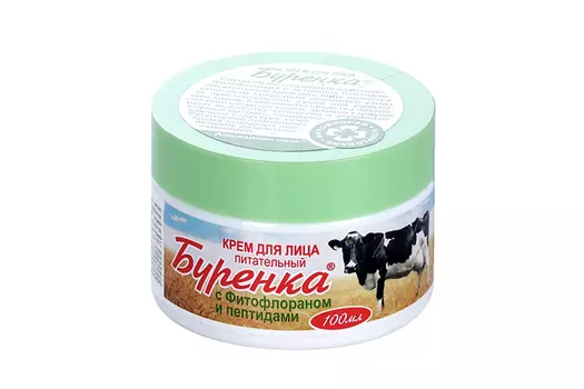 Крем Лошадиная сила Буренка д/лица с фитофлораном/пептидами, 100 мл